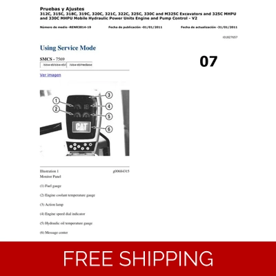 07 CATERPILLAR 312C TO 330C EXCAVATOR – SERVICE MODE TRAINING 07 CATERPILLAR 312C TO 330C EXCAVATOR – SERVICE MODE TRAINING